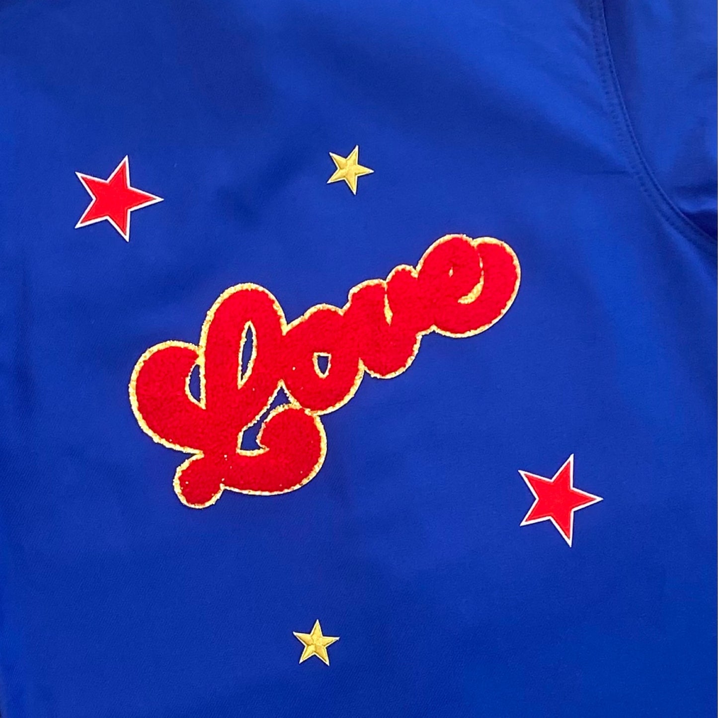 Veste bleu LOVE rouge