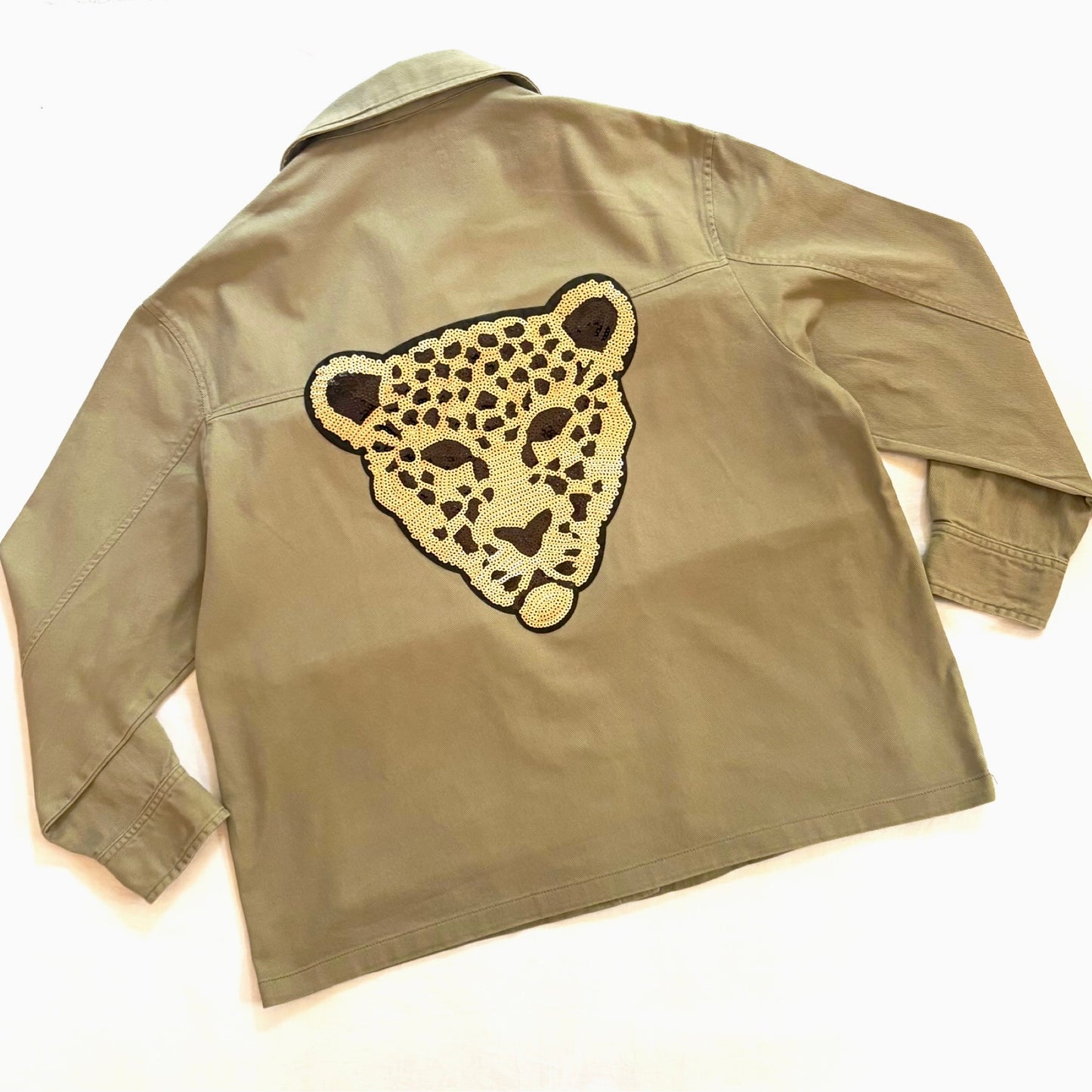 Veste Kaki Léopard