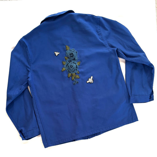 Veste Roses bleues