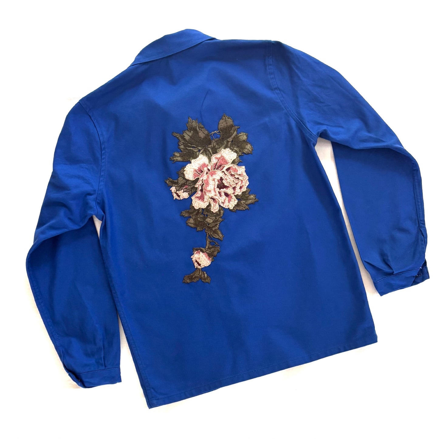 Veste Bleu Pivoines