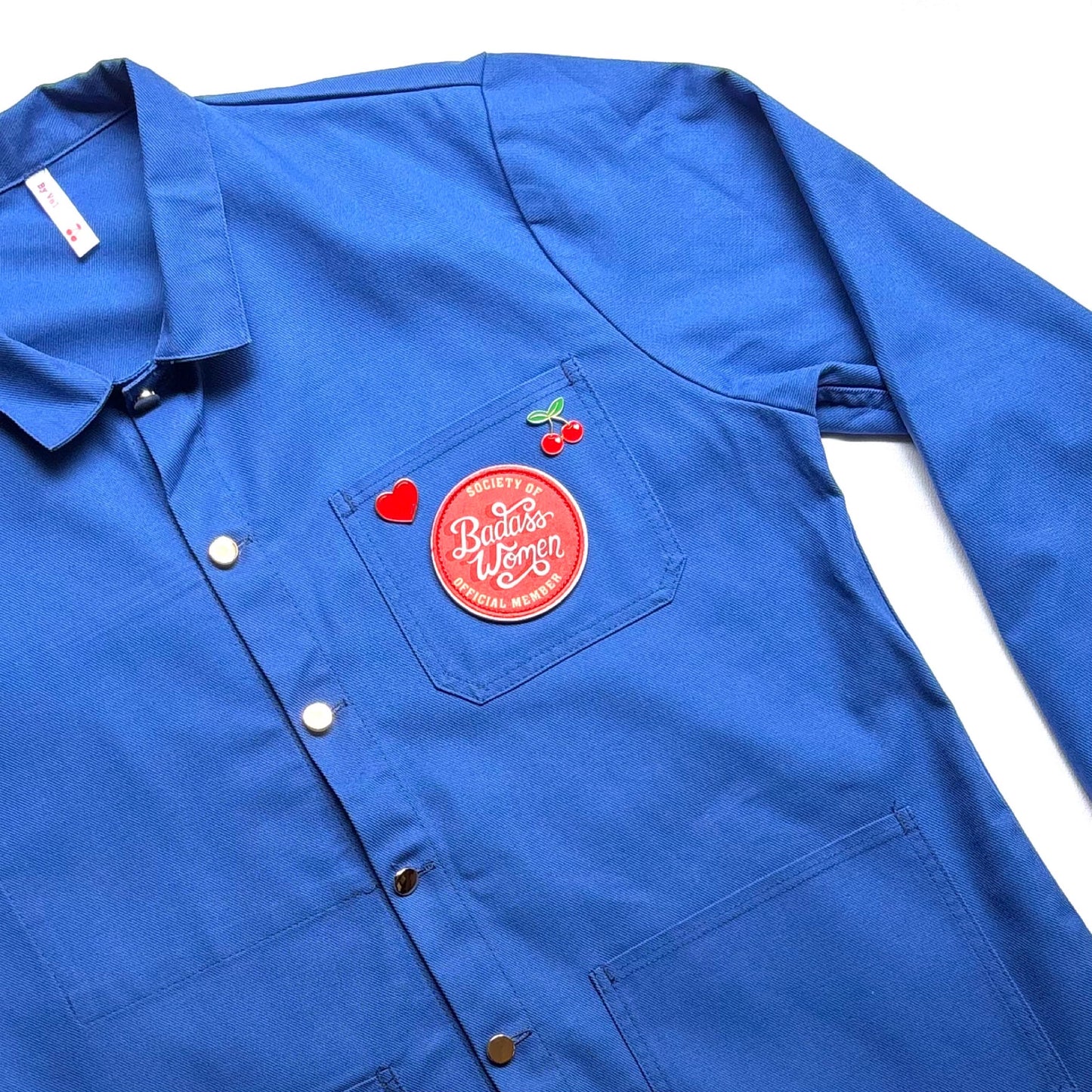 Veste bleu LOVE rose