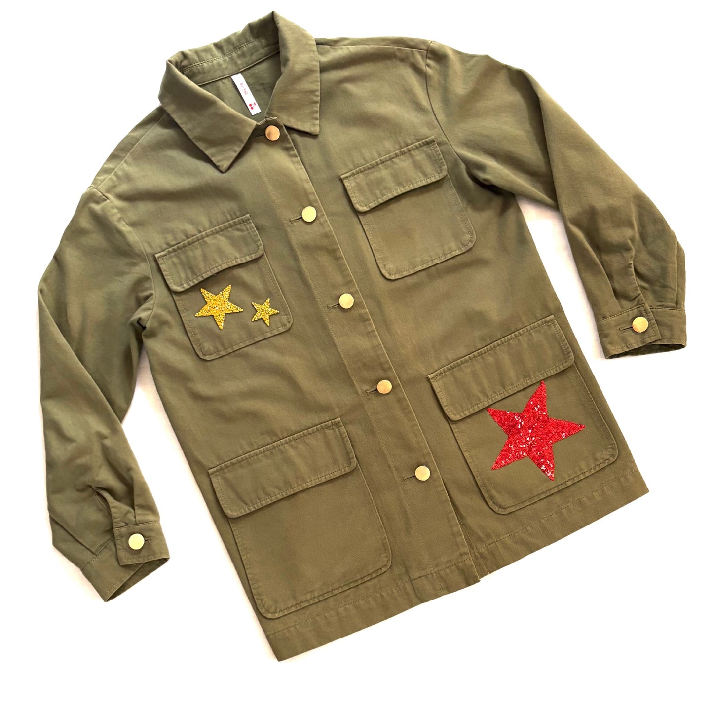 Veste kaki Coeur sacré