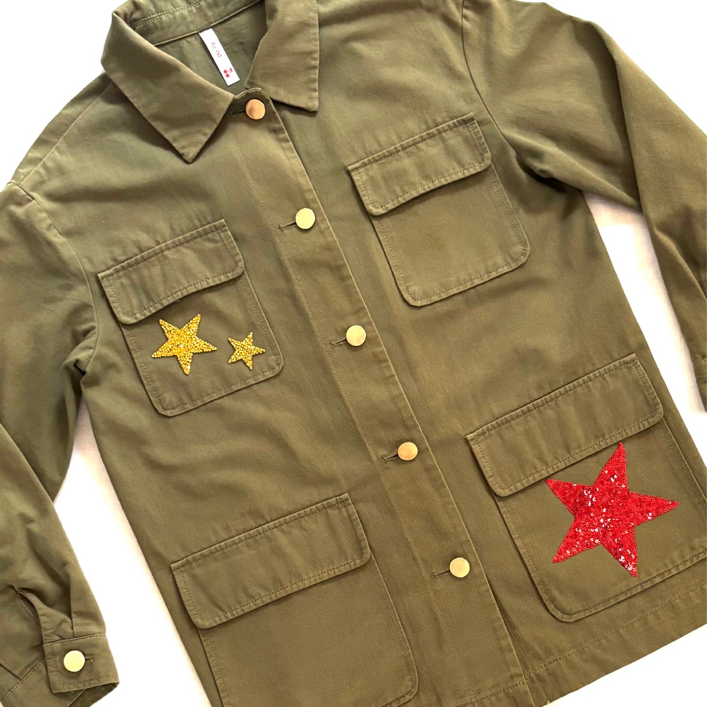 Veste kaki Coeur sacré